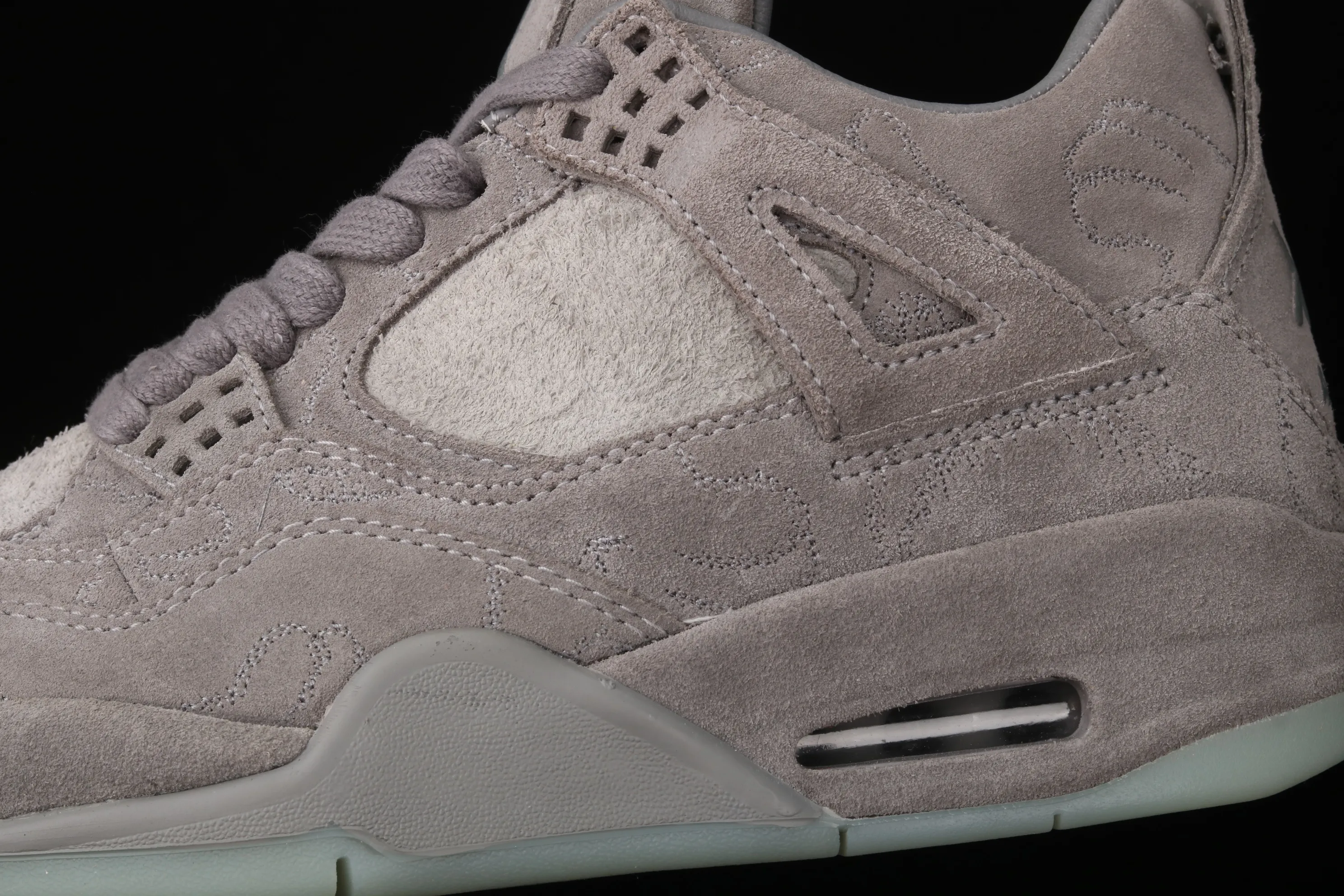 All categories Air Jordan Jordan series basketball shoes Air Jordan 4 Pure original Air Jordan 4 Cool Gray AJ4 Joe 4 cool gray suede luminous bottom basketball shoes 930155-003
